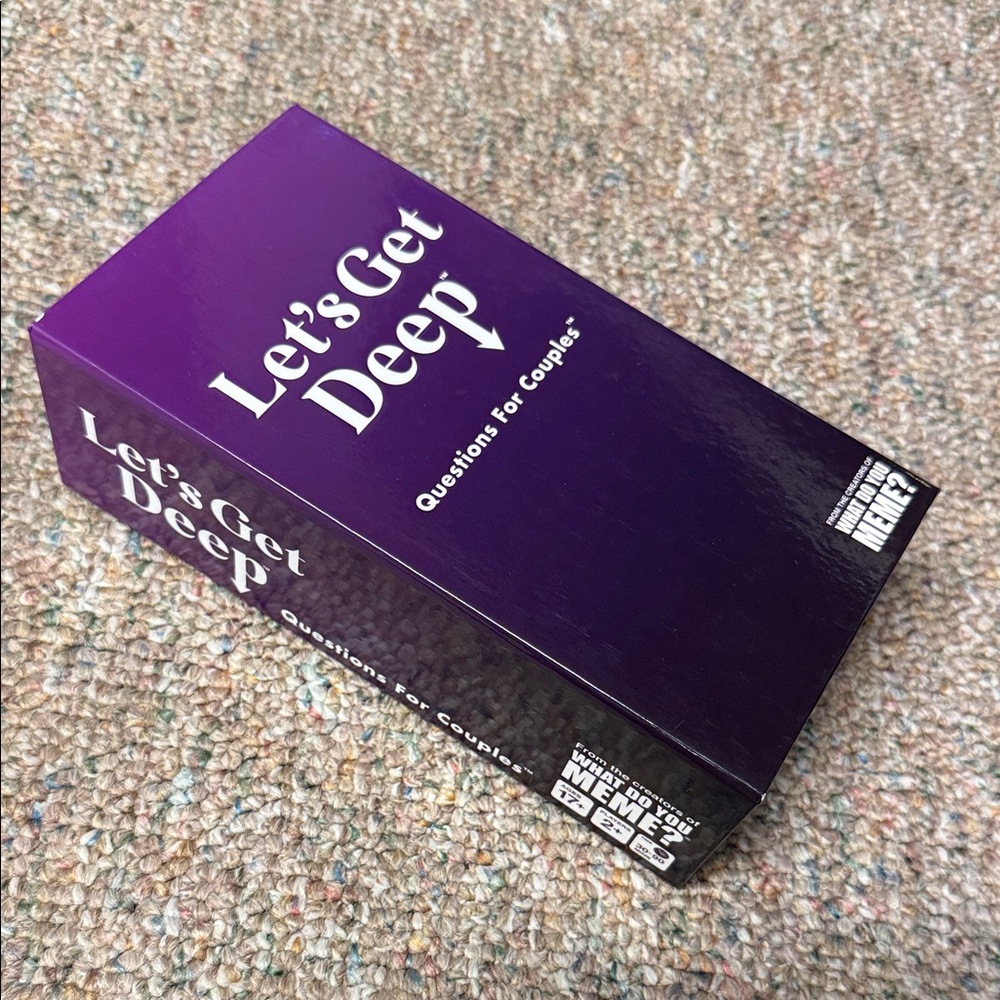 Let's Get Deep Couples Card Game - Rich Purple